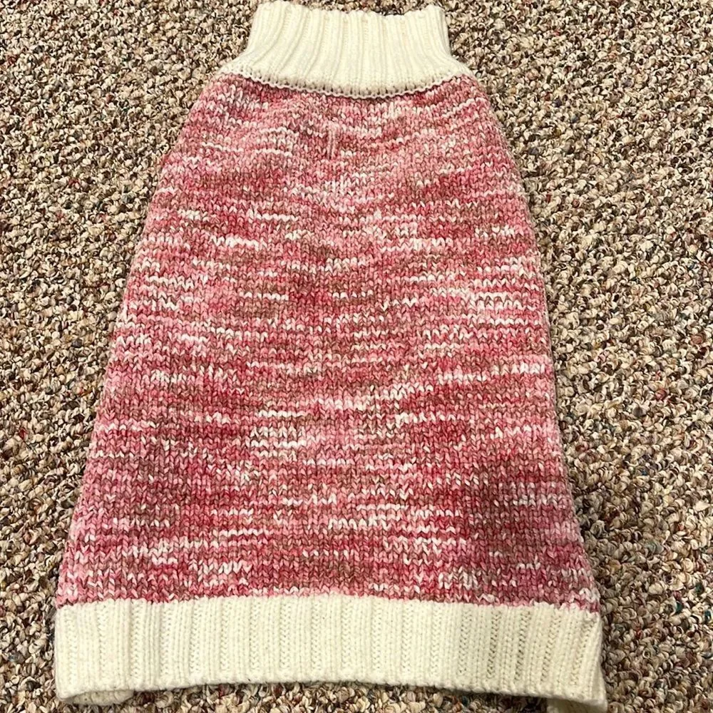 Pink Chenille Pet Sweater by Frisco